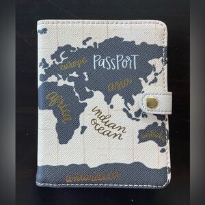 Anthropologie x 1Canoe2 World Map Passport Holder